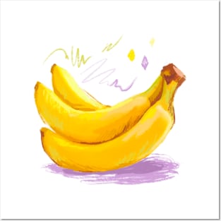 Banana Hand Drawn Posters and Art